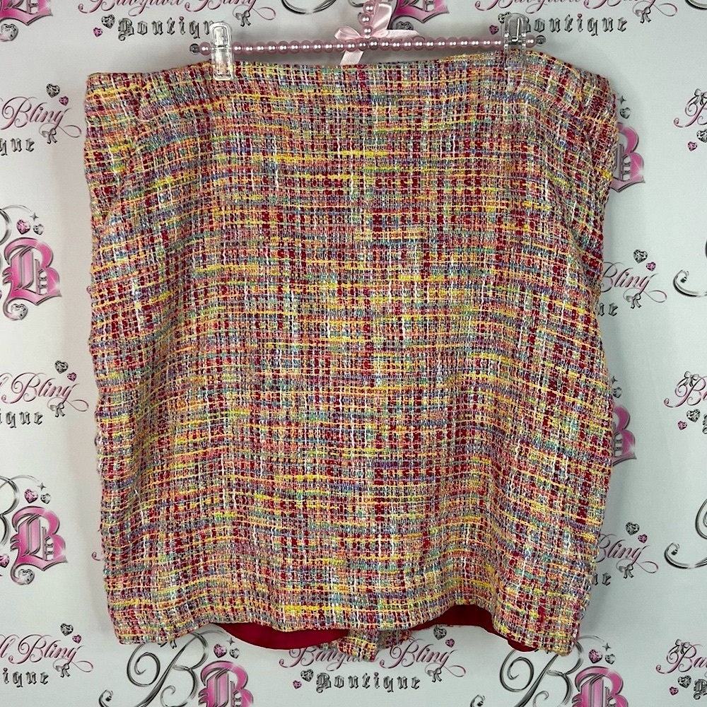 Merona skirt tweed multicolor rainbow 🌈 pencil Colorful Tweed Skirt